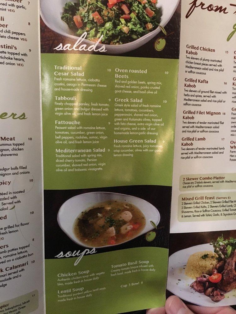 Menu at Green Olive pub & bar, Downey, Lakewood Blvd