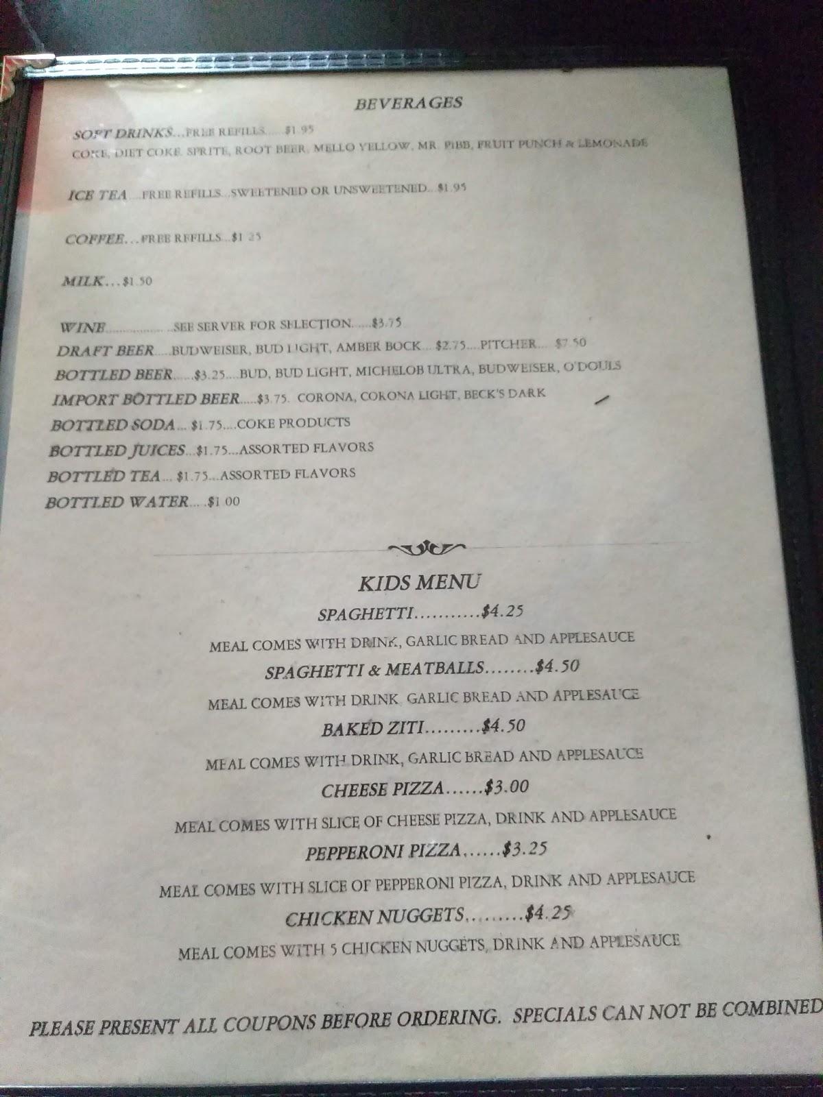 Menu at Heavenly Pizza pizzeria, North Fort Myers, N Cleveland Ave