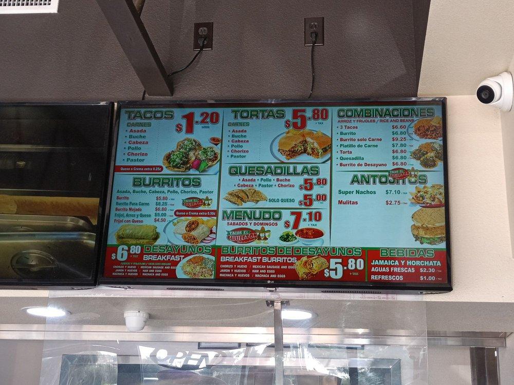 Menu at Tacos El Chuleton restaurant, Perris, 540 W 4th St