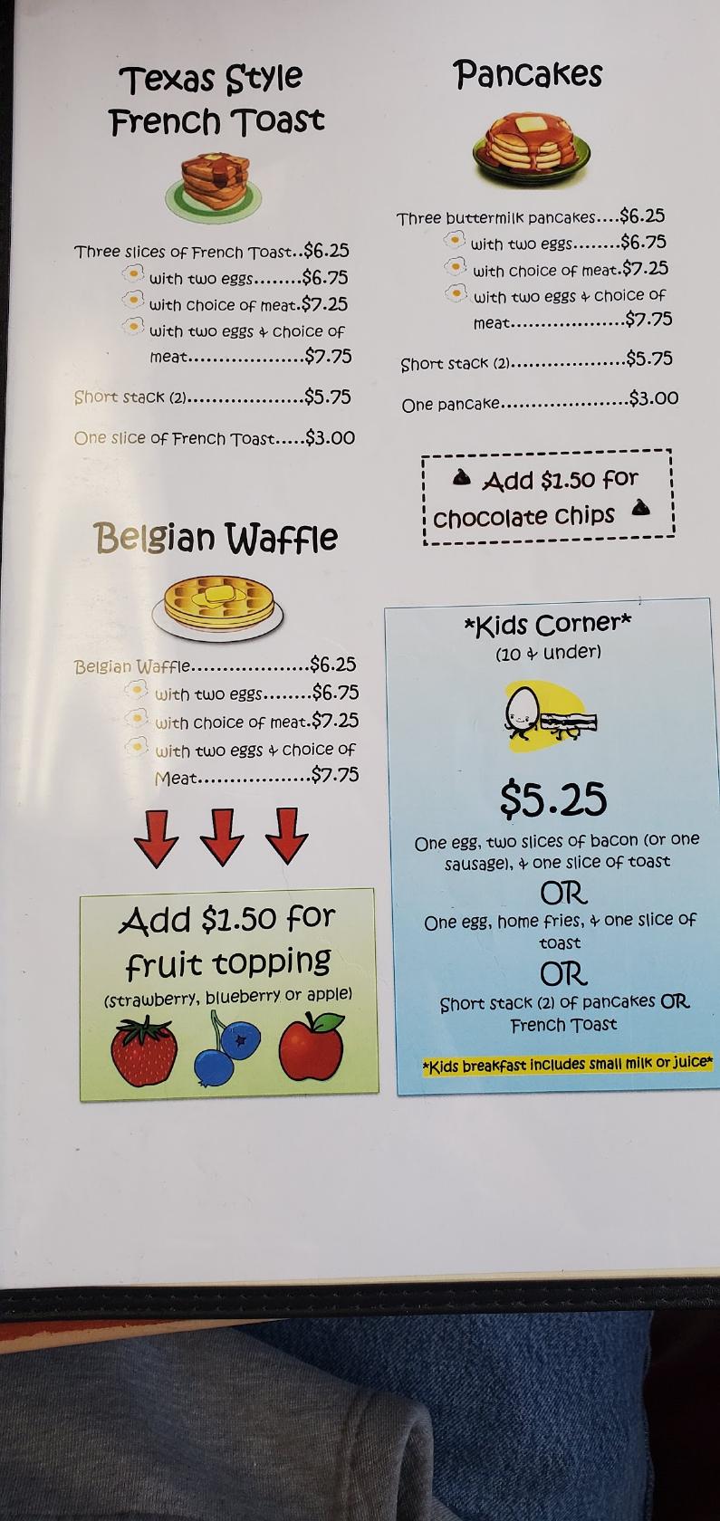 Menu at Piccolo's Cafe, Binghamton