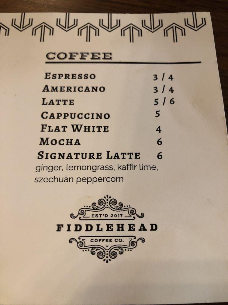 Menu at Cameo restaurant, Rochester