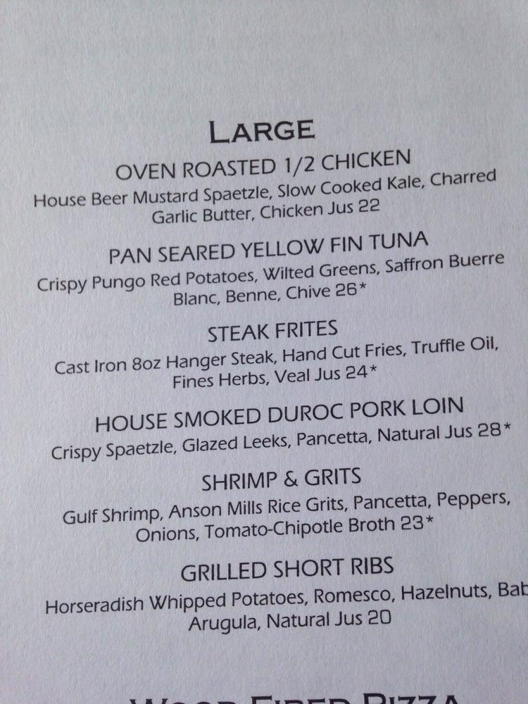 Menu at Hearth Wood Fired Cuisine & Craft Beer pub & bar, Virginia Beach