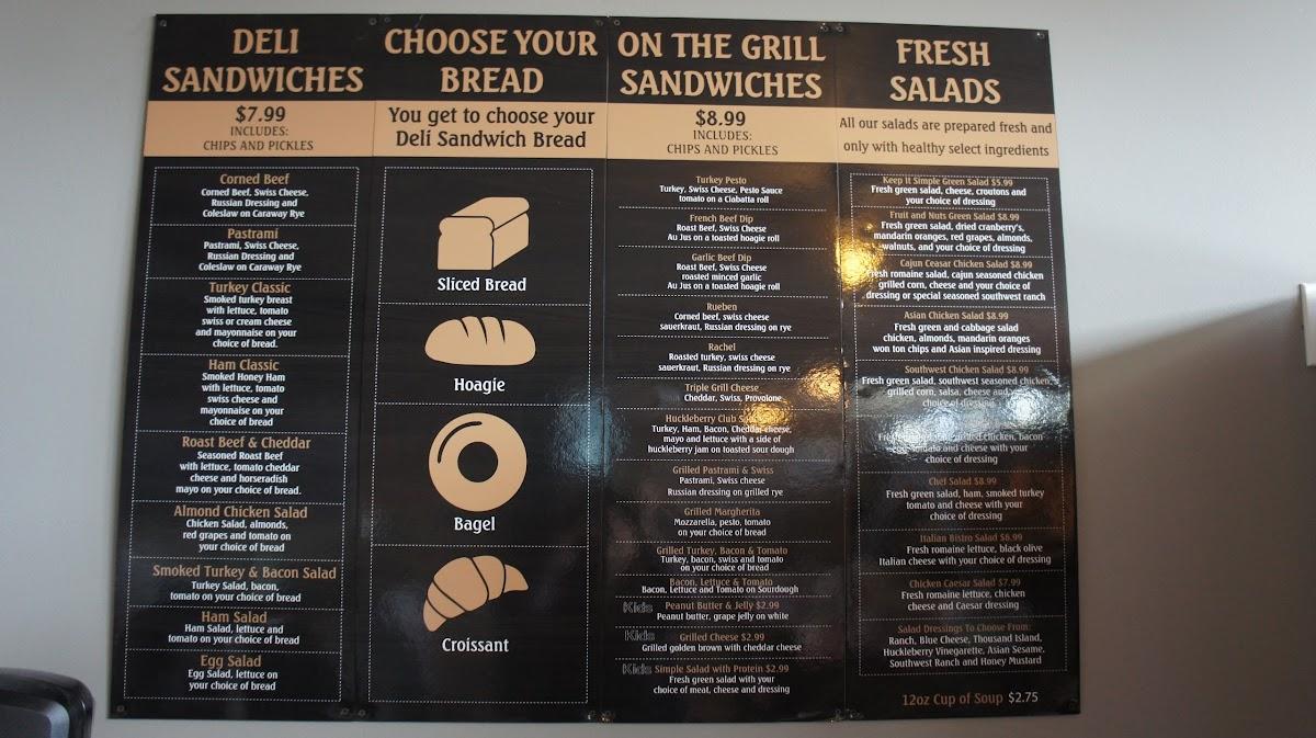 Menu at Blodgett Creamery Coffee Saloon cafe, Polson