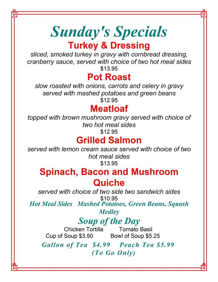Menu at Castroville Cafe, Castroville