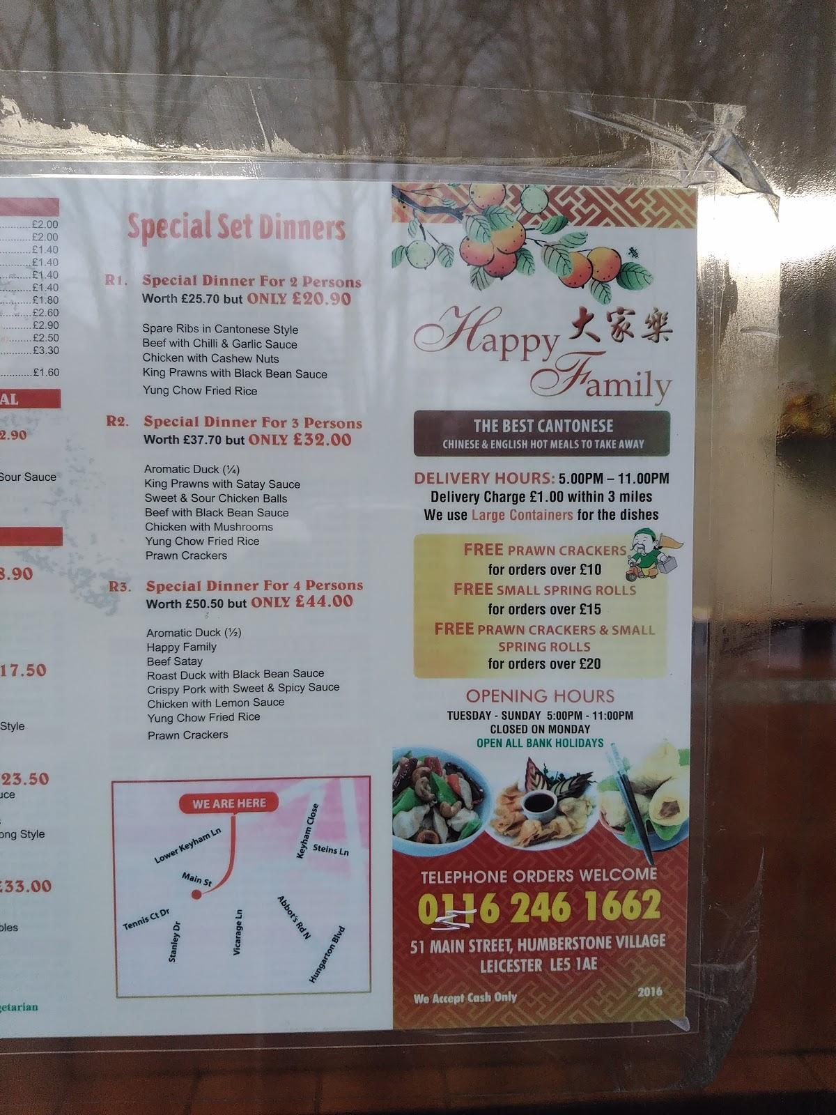 call happy family restaurant