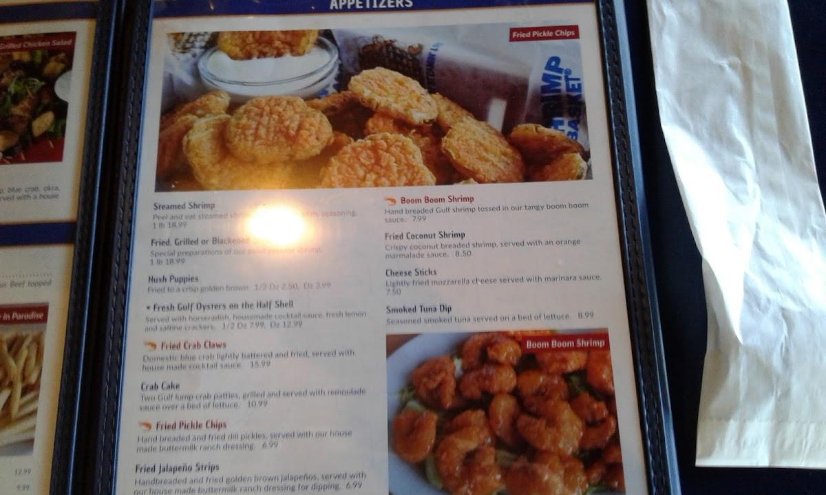 Menu at Shrimp Basket restaurant, Foley, S McKenzie St