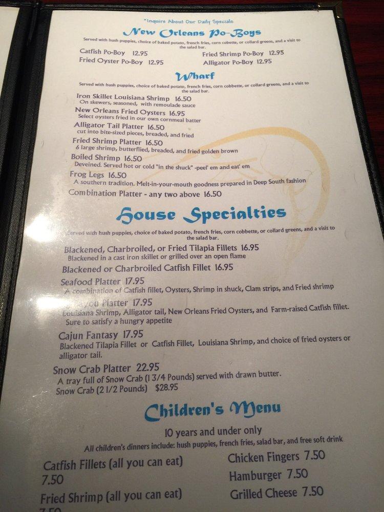 Menu at The Hush Puppy LV restaurant, Las Vegas, W Charleston Blvd