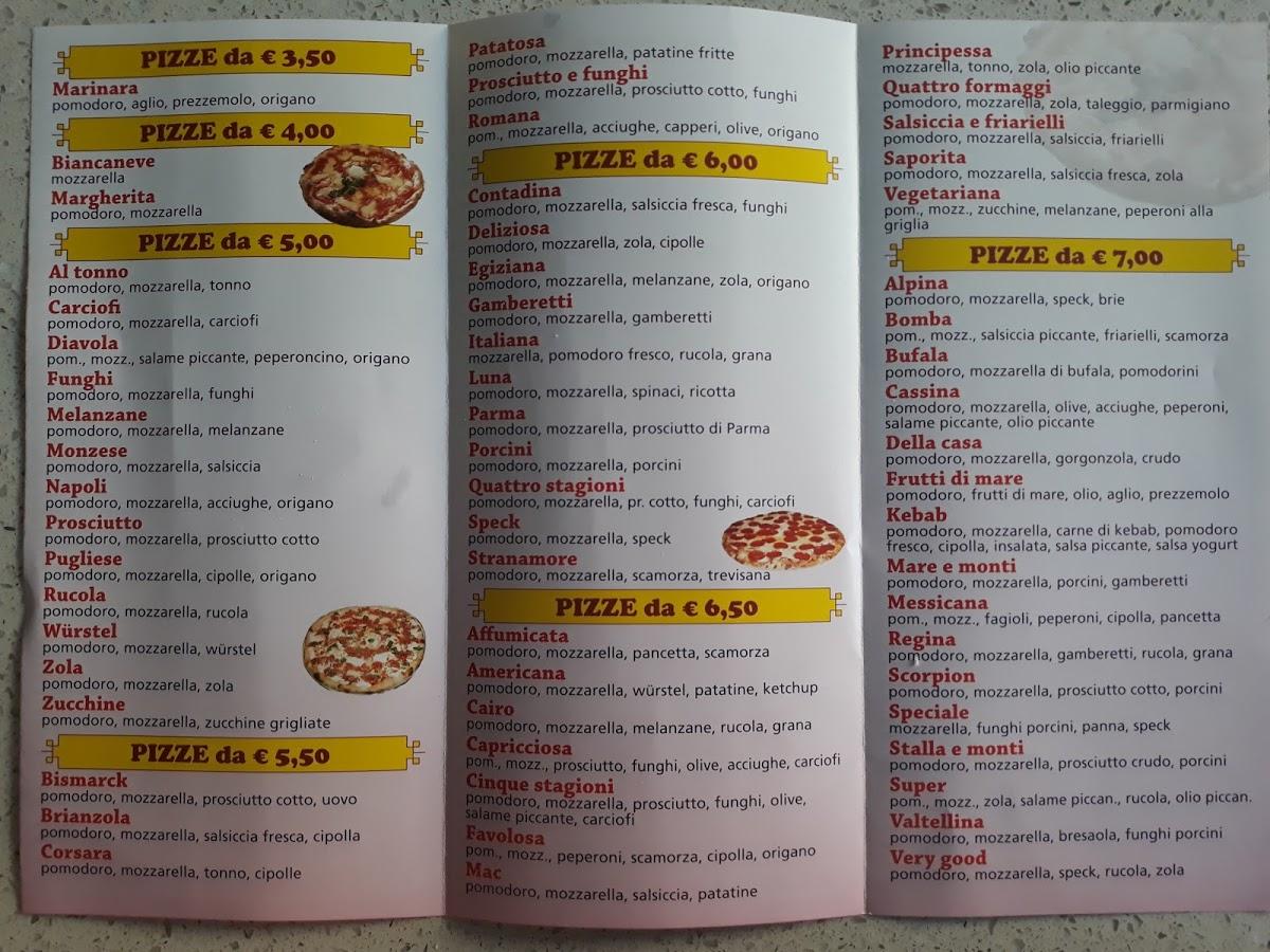 Carta De Pizzeria Cassina Cassina De Pecchi 2370