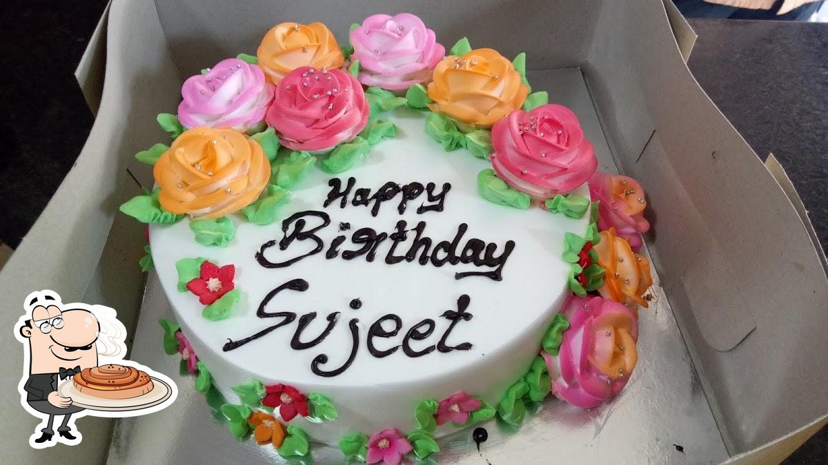 Happy Birthday Sujit Cake Candle - Greet Name
