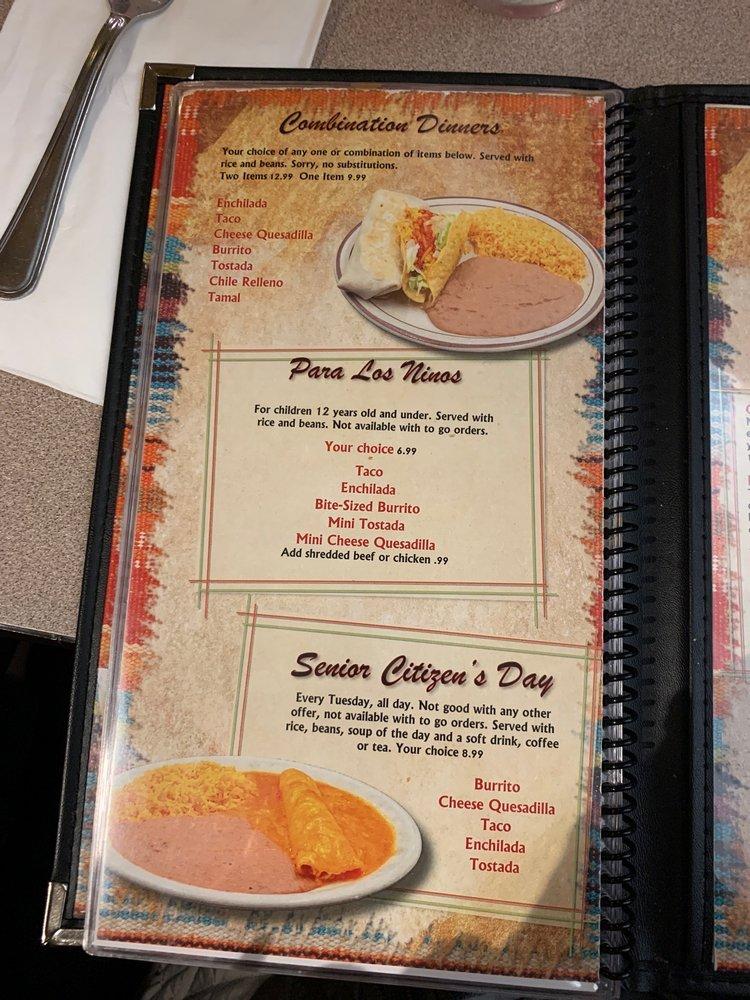 Menu at Murillo's Mexican Food -Monte Vista restaurant, Vacaville, E ...