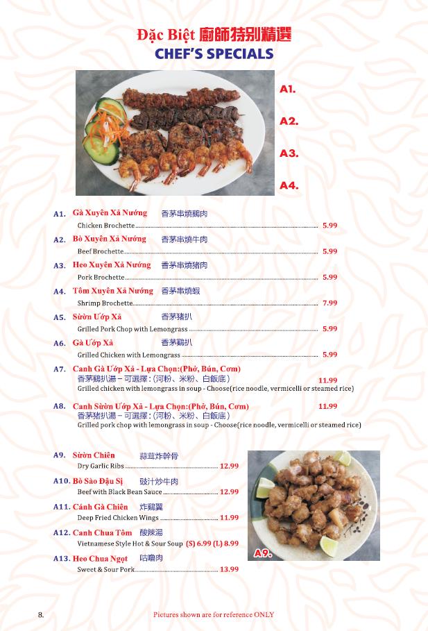 Menu at Noodle Island restaurant, Surrey