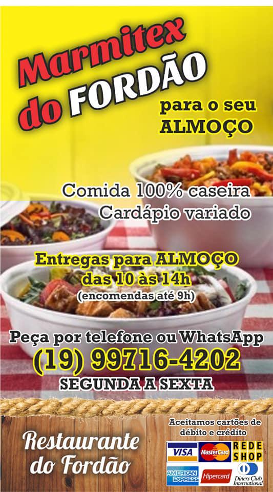 Pesqueiro e Restaurante do Fordão cardápio