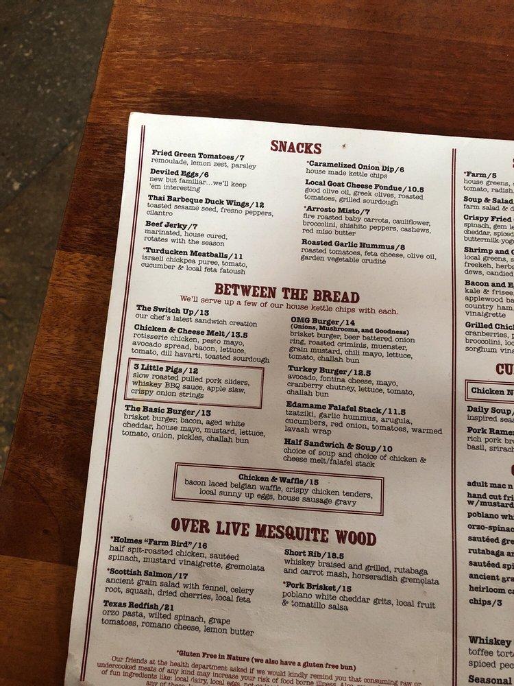 Menu at Whiskey Cake Kitchen & Bar, Plano