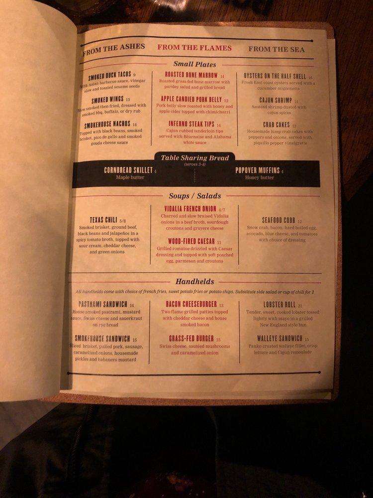 Menu at Whiskey Inferno Meat House & Craft Bar, Savage