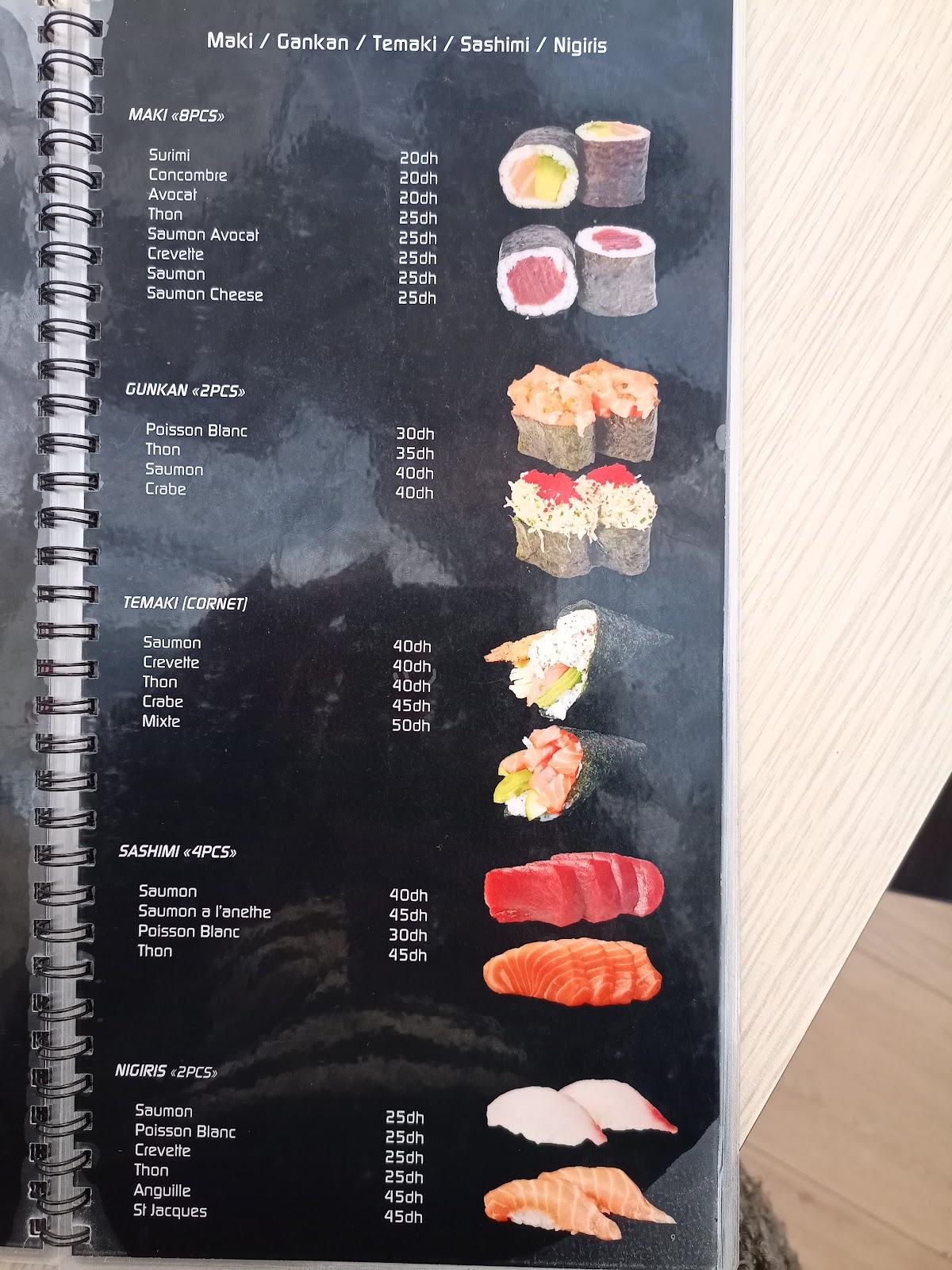 Menu de Sushi Box