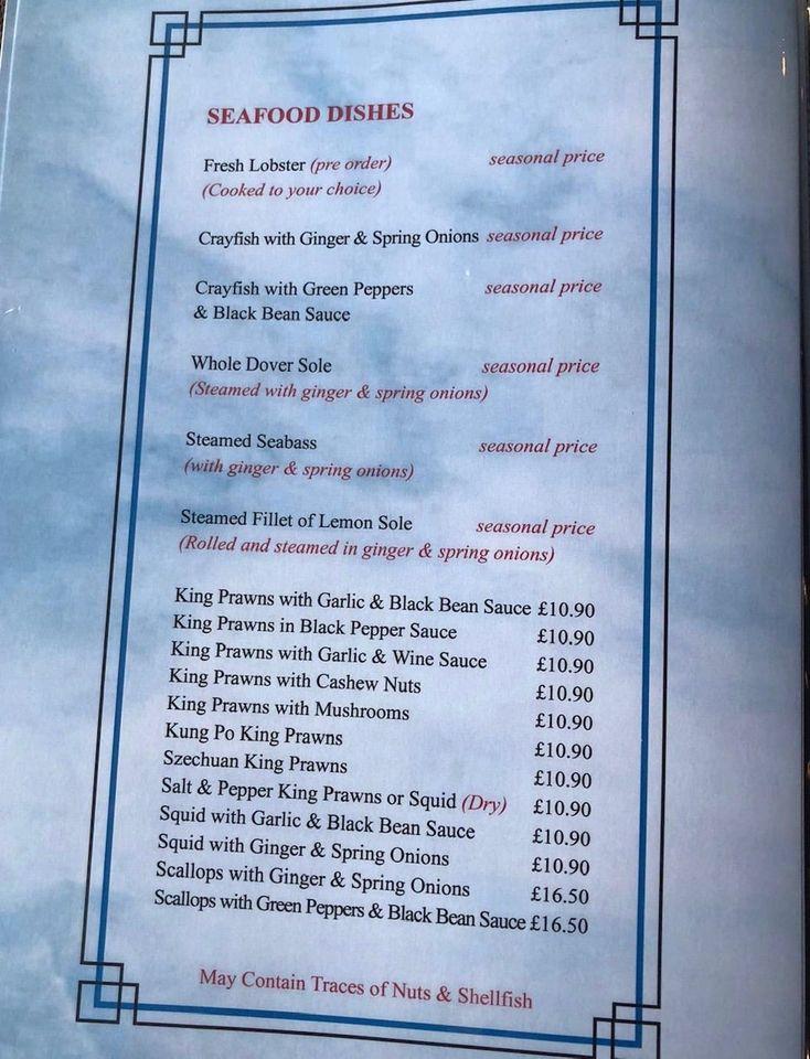 Menu At Peking Palace Restaurant Rutherglen E Kilbride Rd