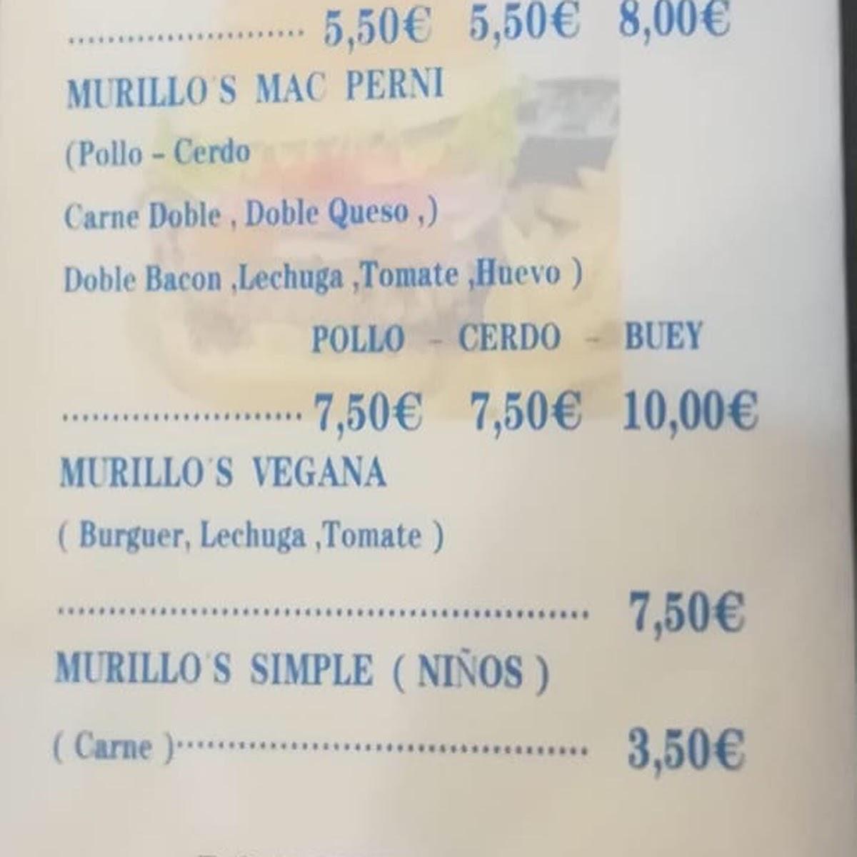 Carta de Murillos cafe drink, Ronda