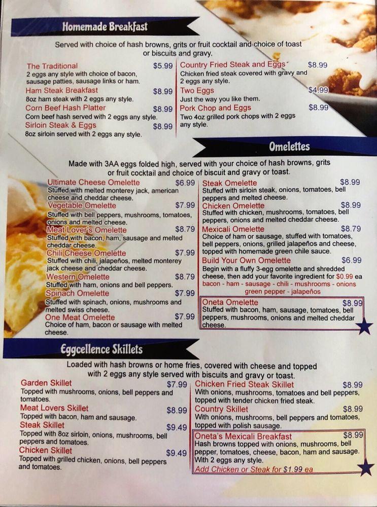 Menu at Station Diner Broken Arrow restaurant, Broken Arrow
