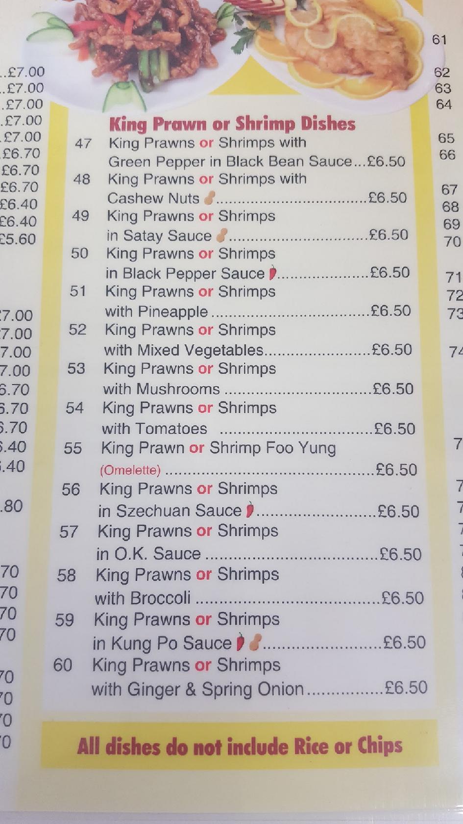Menu at The Golden Gate restaurant, Cheadle, 26 Church Rd