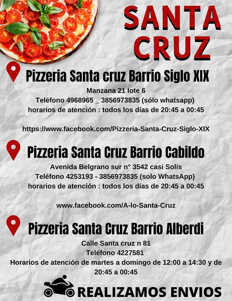 Pizzer a a lo Santa Cruz Santiago del Estero Opiniones del