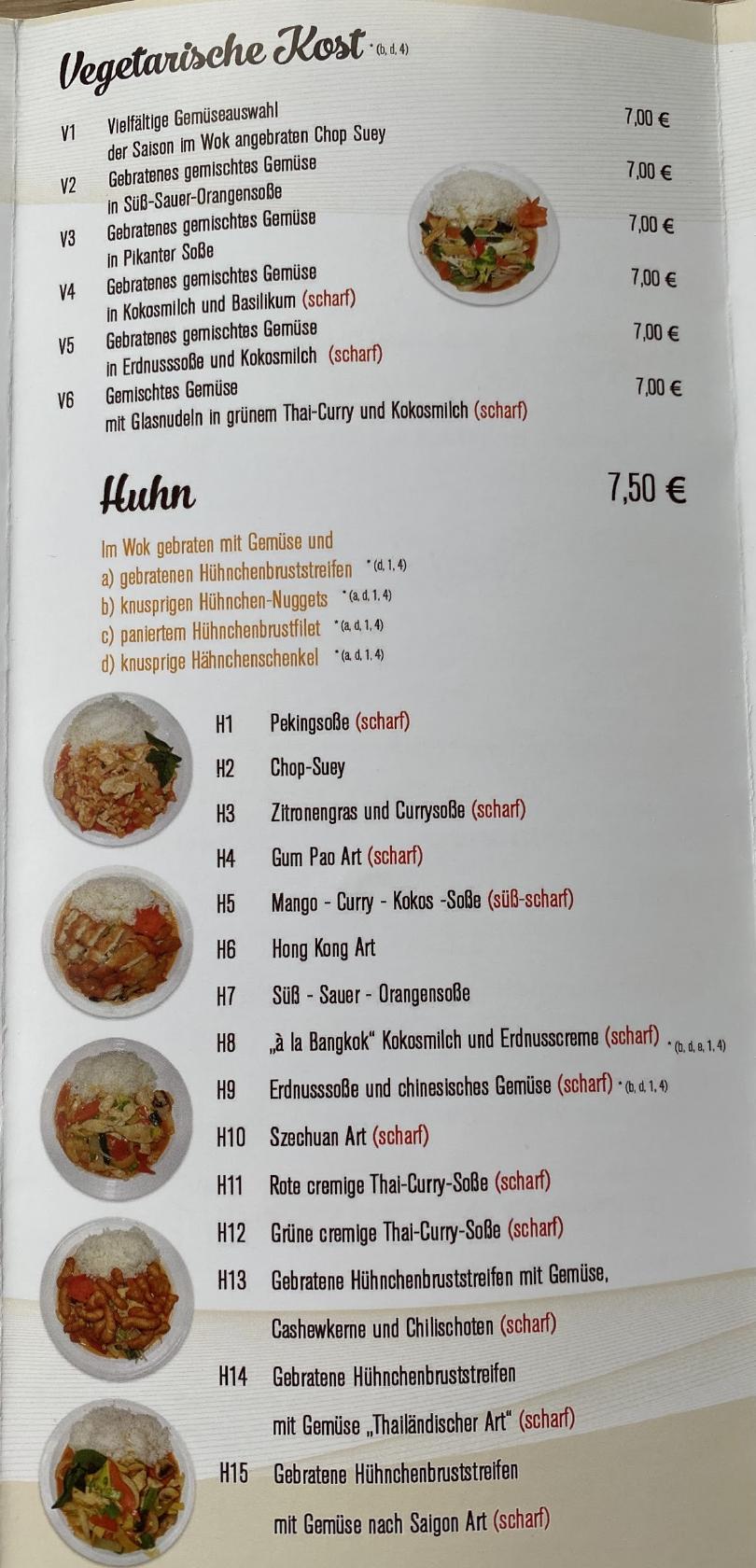 Speisekarte von Bambusstäbchen Asia Food restaurant, Schwäbisch Gmünd