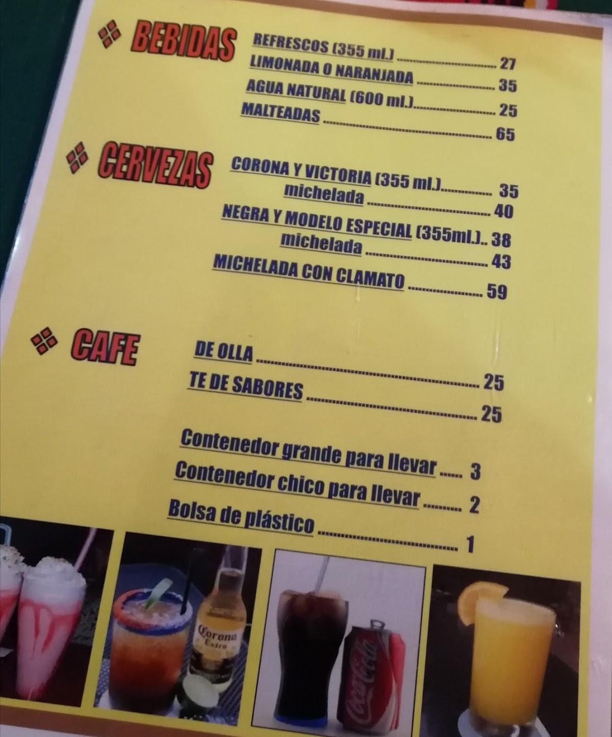 Menu at El Anafre restaurant, Mexico, Carretera Toluca_Ixtlahuaca S/N