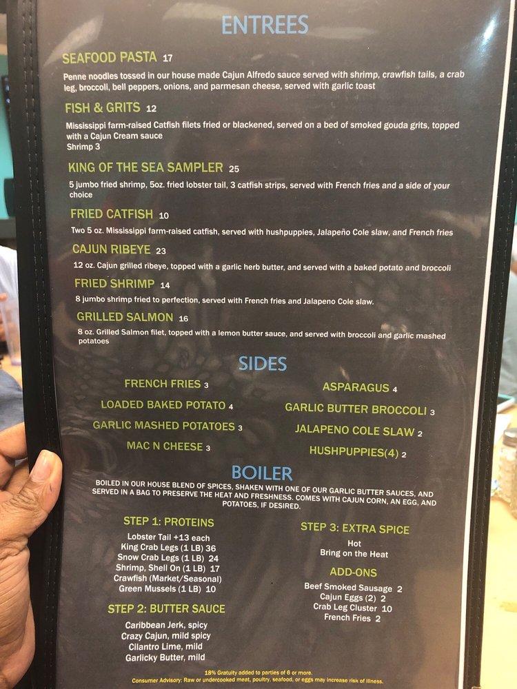 Menu at Flava Shack Seafood pub & bar, Olive Branch, Midsouth Dr