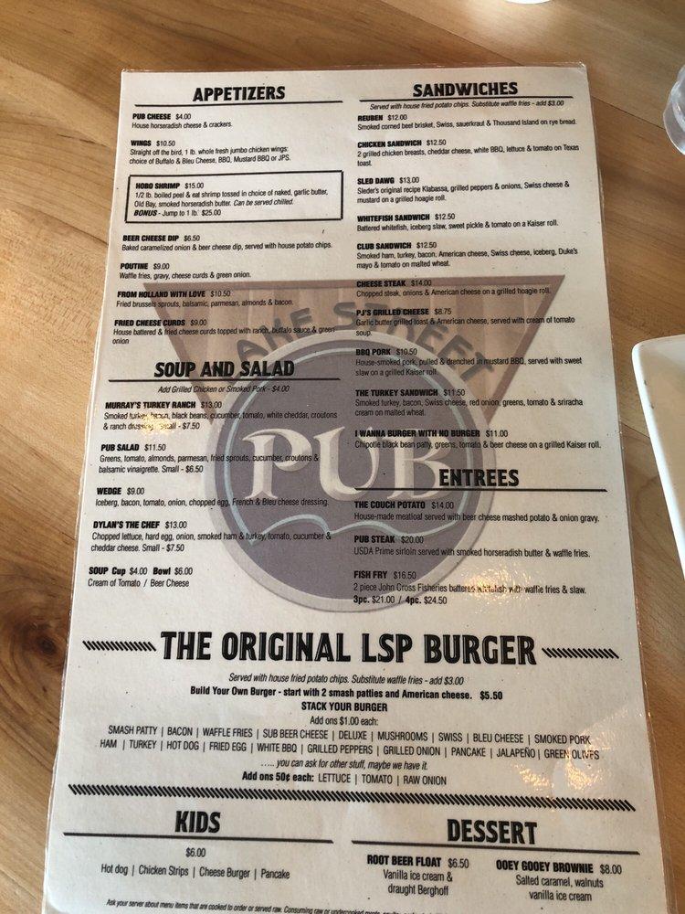 Menu At Lake Street Pub Boyne City   R6f5 Lake Street Pub Menu 2022 09 3 