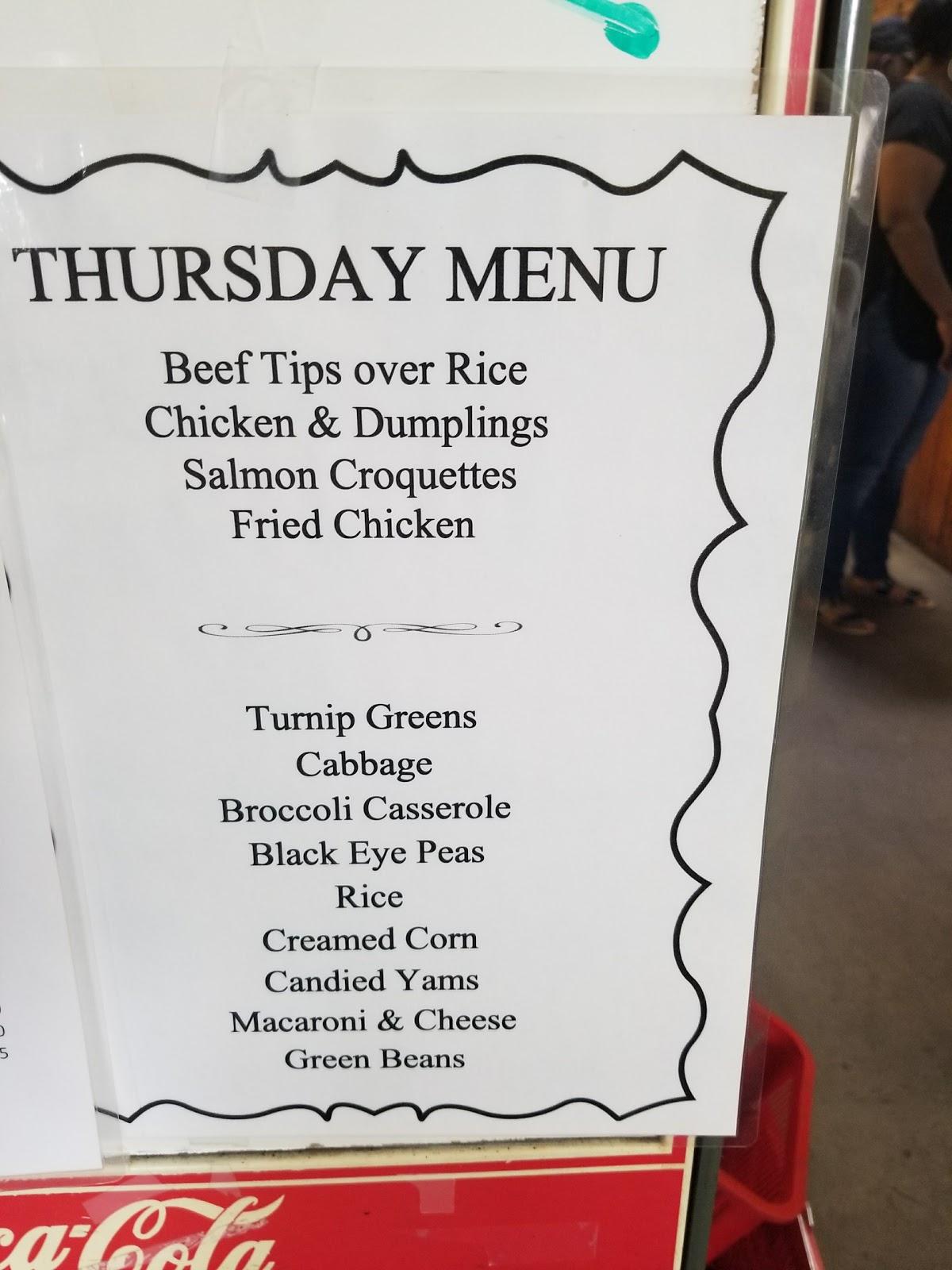 Menu at Dawson's Kitchen restaurant, Macon