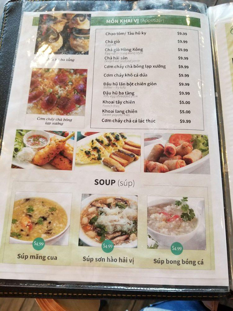 Menu at Tràm Chim Live King Crab restaurant, Westminster, Beach Blvd A