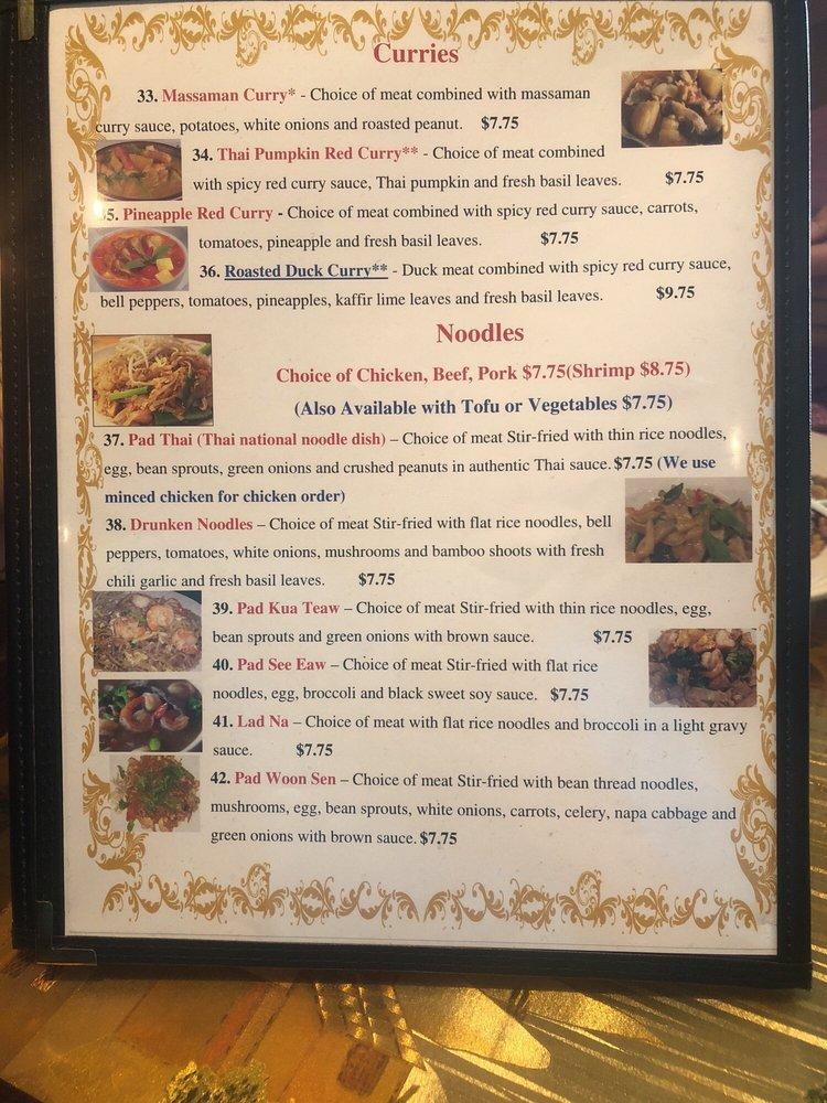 Menu at Thai Papaya restaurant, Hampton, N Armistead Ave