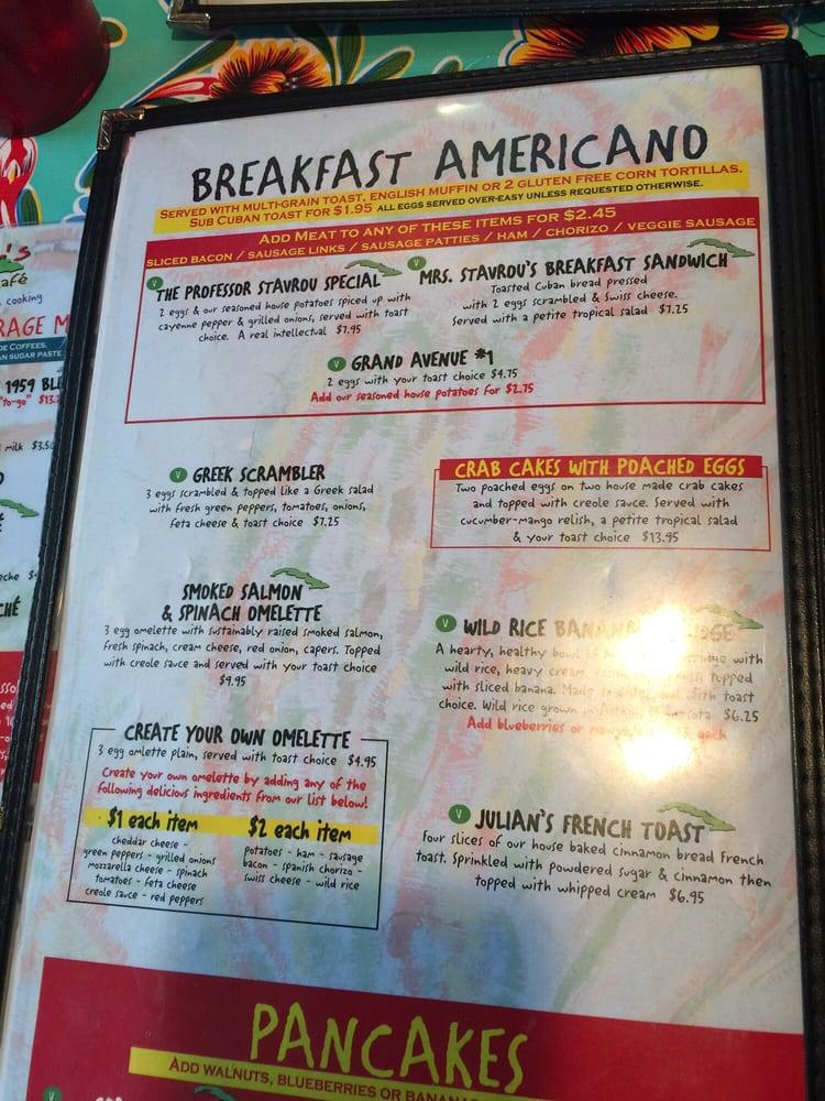 Victor's 1959 Cafe Diners Drive-ins And Dives Menu at Victor's 1959 Cafe, Minneapolis