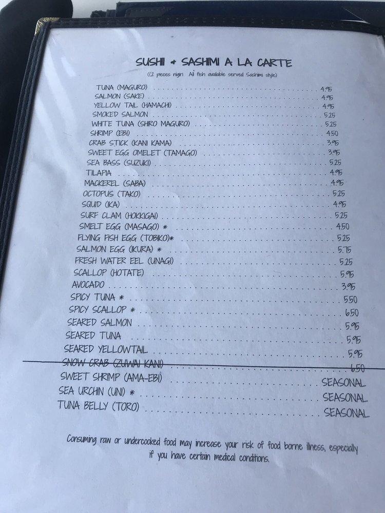 Menu at Mint Bistro restaurant, Milford