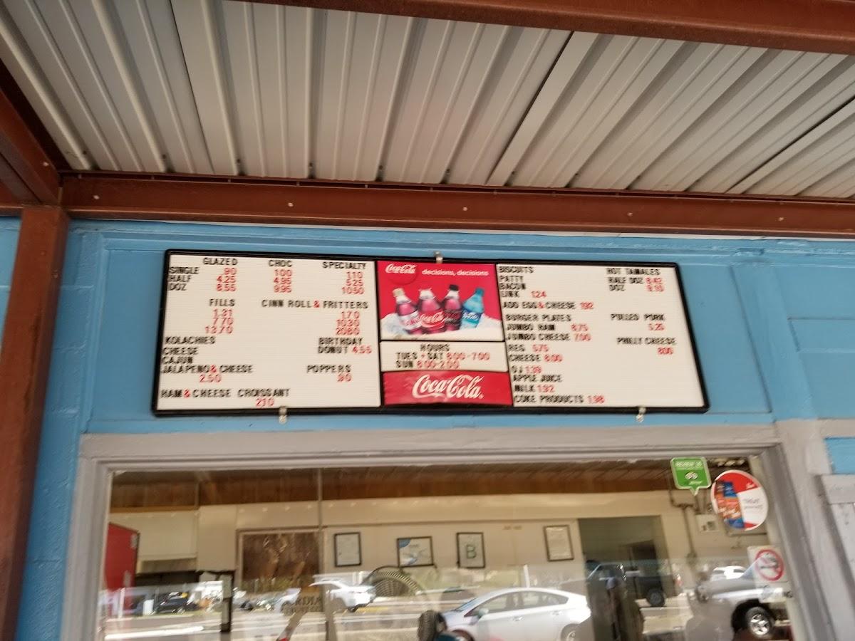 Menu at The Donut Shop desserts, Natchez