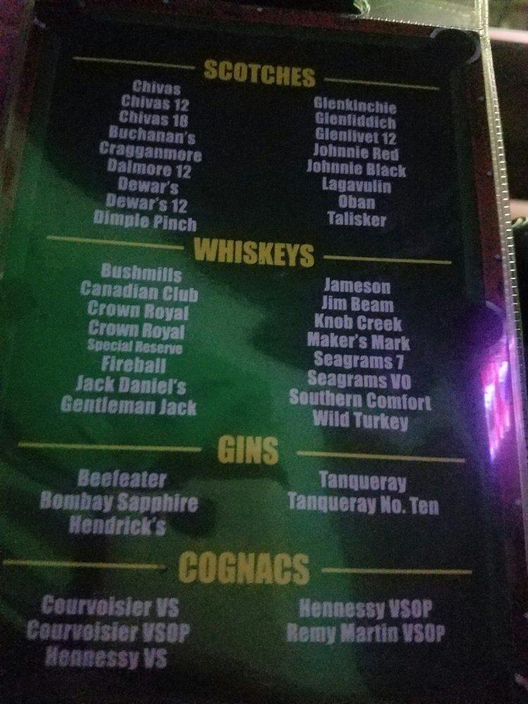 Menu at The Billiard Club, Miami Lakes