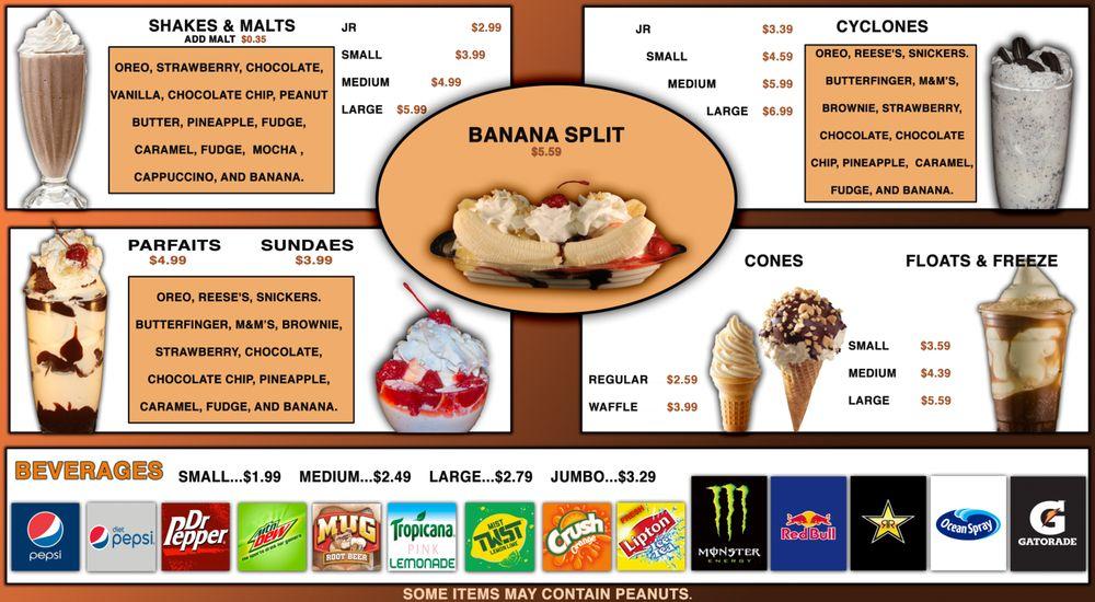 Menu at Classic Burgers fast food, Inyokern