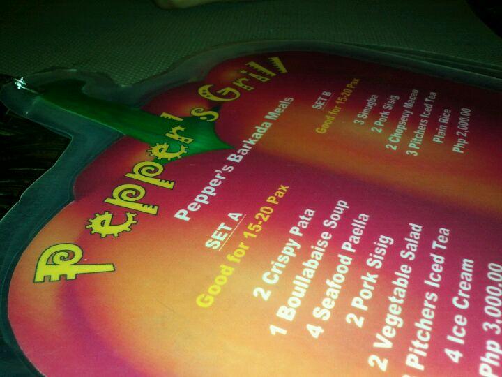 Menu at Pepper's Grill restaurant, Santa Maria, 780 Santa Maria Bypass Rd