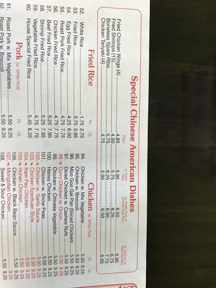 Menu at Bamboo Wok Chinese Restaurant, Orlando, Avalon Park W Blvd 105