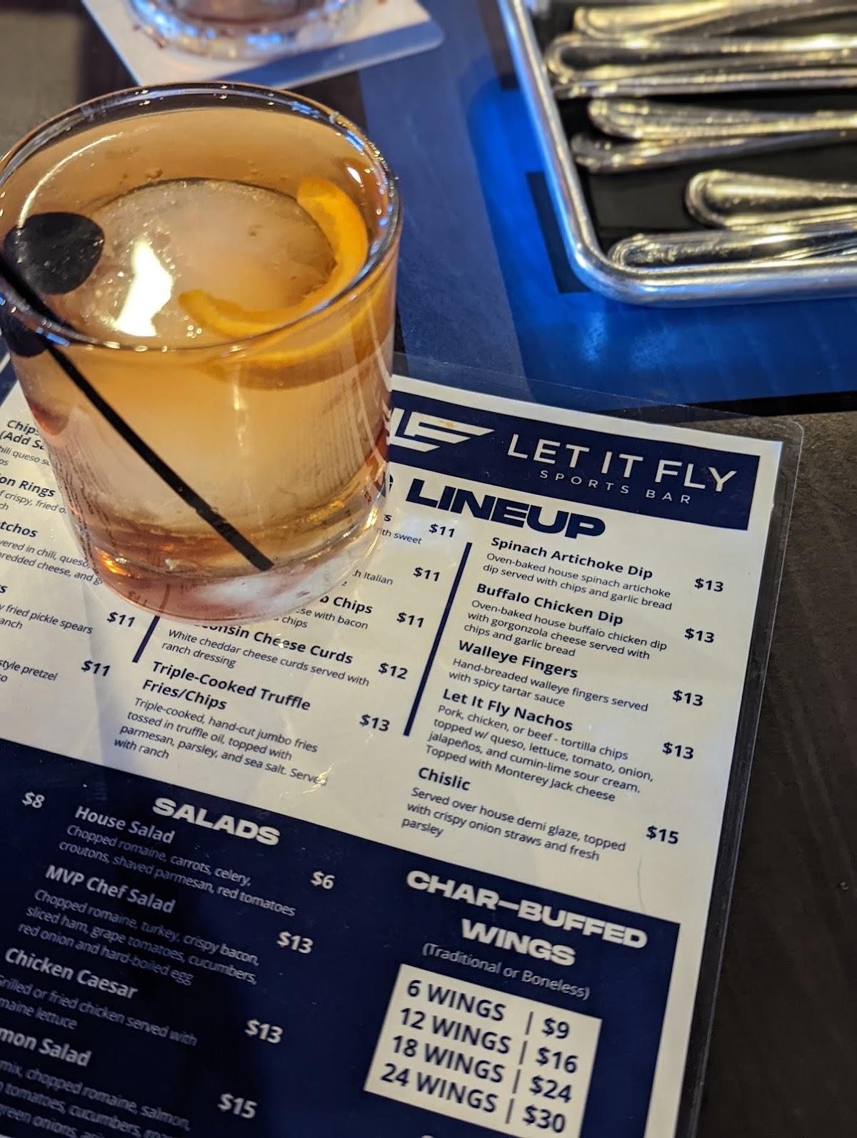 Menu at Let it Fly Sports Bar, Sioux Falls