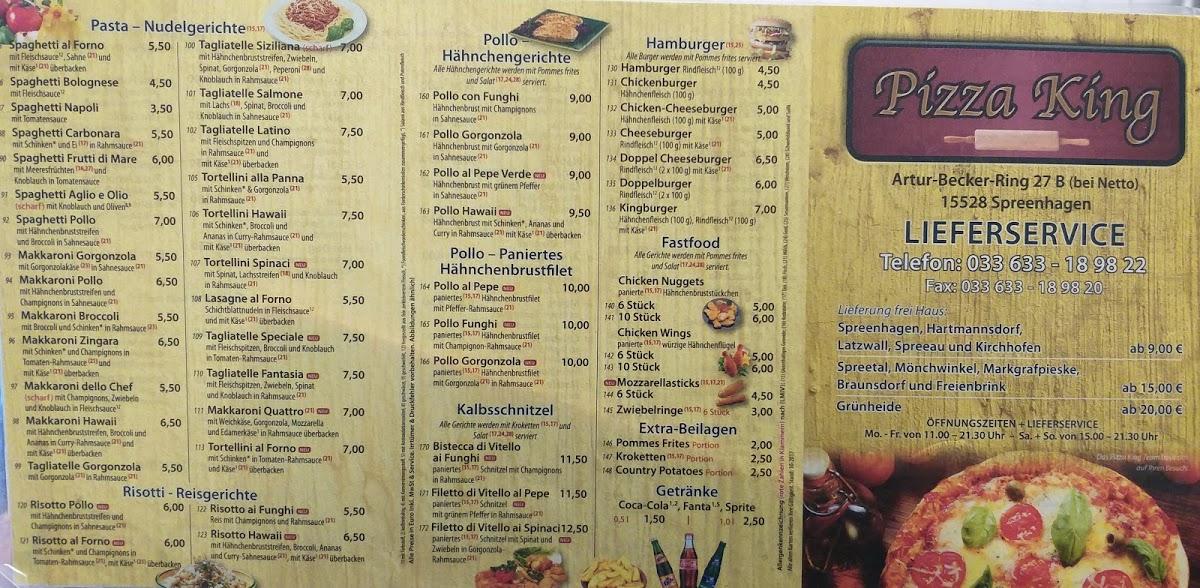 Pizza King Spreenhagen