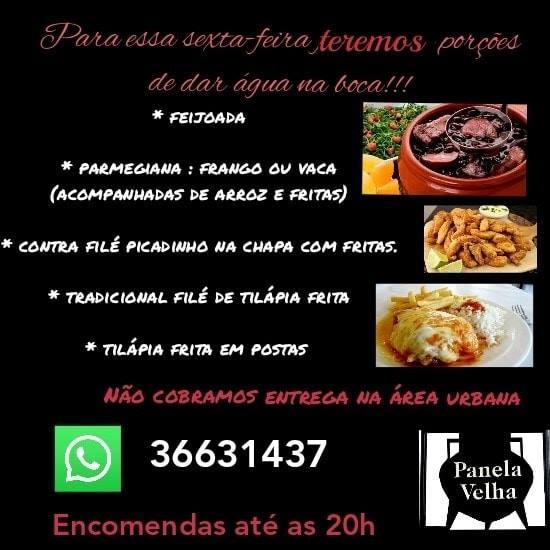 Menu Em Restaurante E Hotel Panela Velha Pedralva Mg Cl Udio