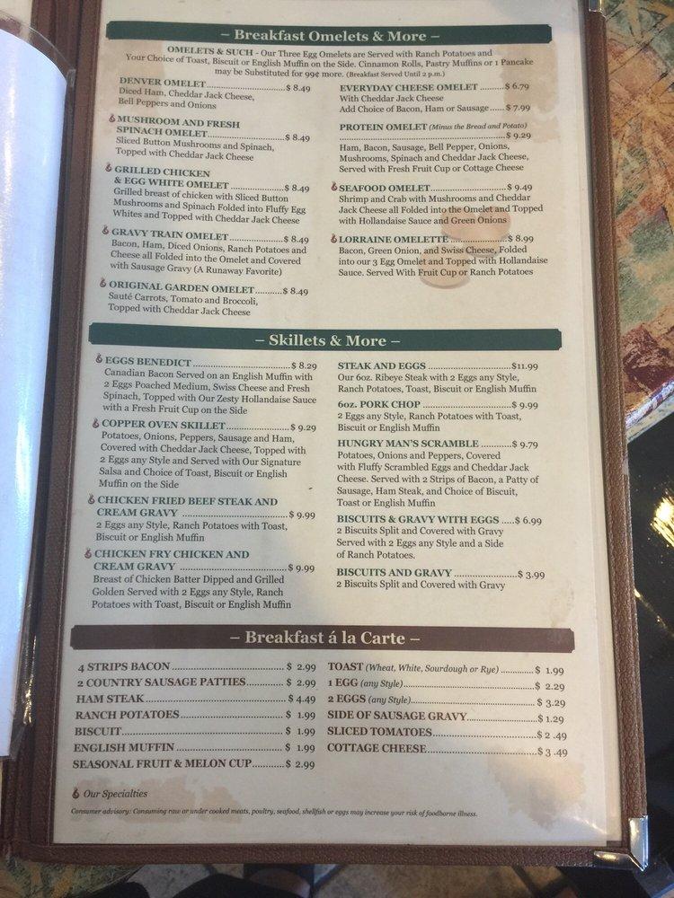 Menu at Copper Oven Cafe & Bakery, Wichita