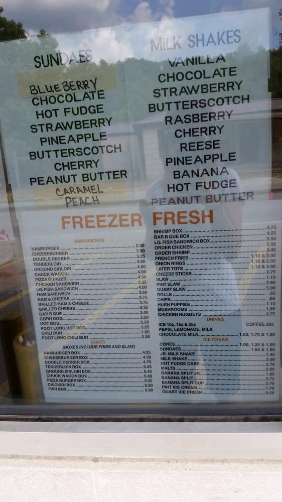Carta del restaurante Freezer Fresh Dairy, West Liberty