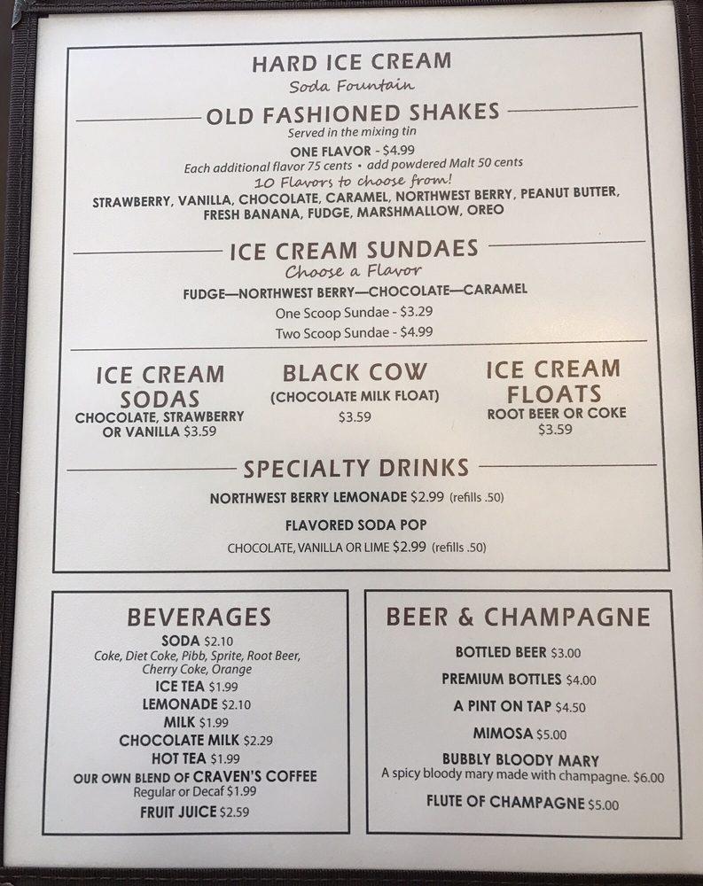 Menu at Wolffy's Breakfast Burgers and Brew restaurant, Airway Heights