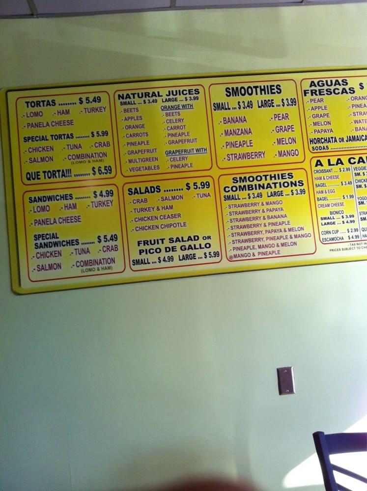 Menu at Que Tortas restaurant, Escondido, E Valley Pkwy UNIT D