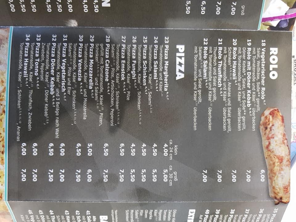 Menu at Anadolu Emstek Döner Kebab Pizza, Emstek