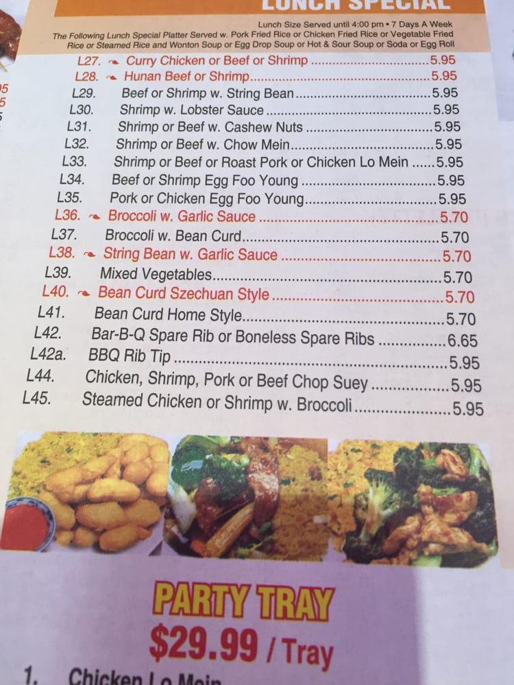 Menu at New Golden Wok restaurant, New Rochelle, 234C North Ave