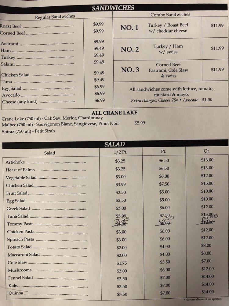 Menu at Lilly's Laurel Canyon Cafe, Los Angeles