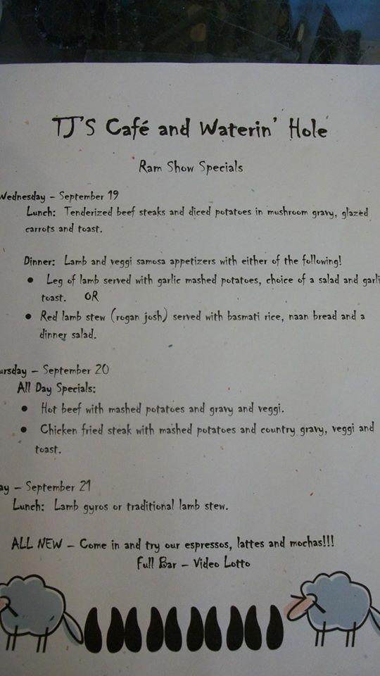 Menu at High Plains Restaurant & Bar, Newell
