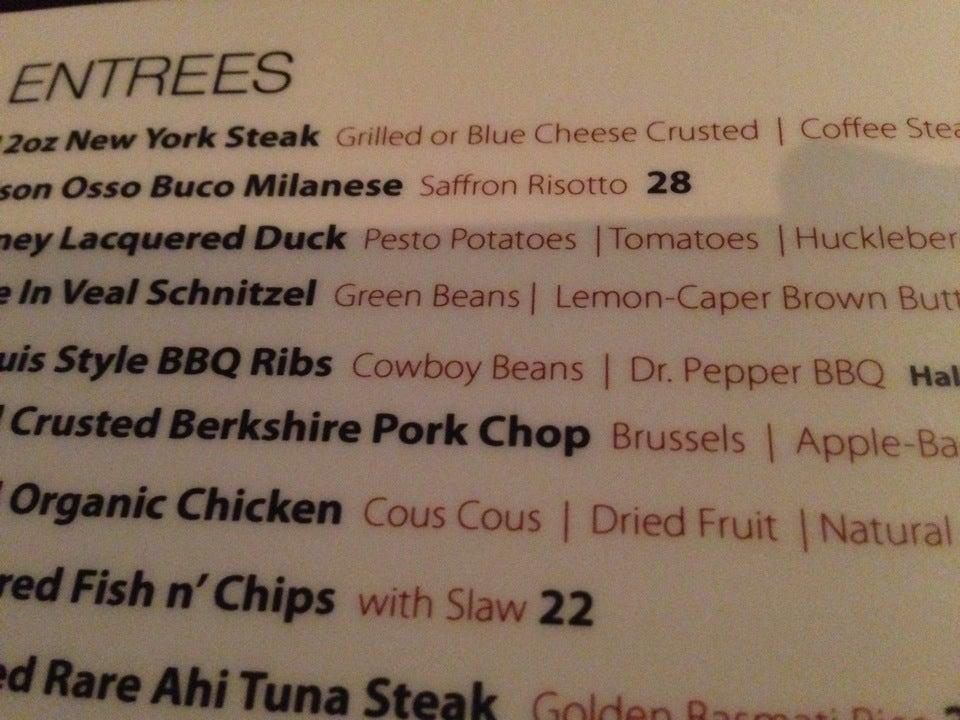 Menu at Tavern On The Square pub & bar, Vail